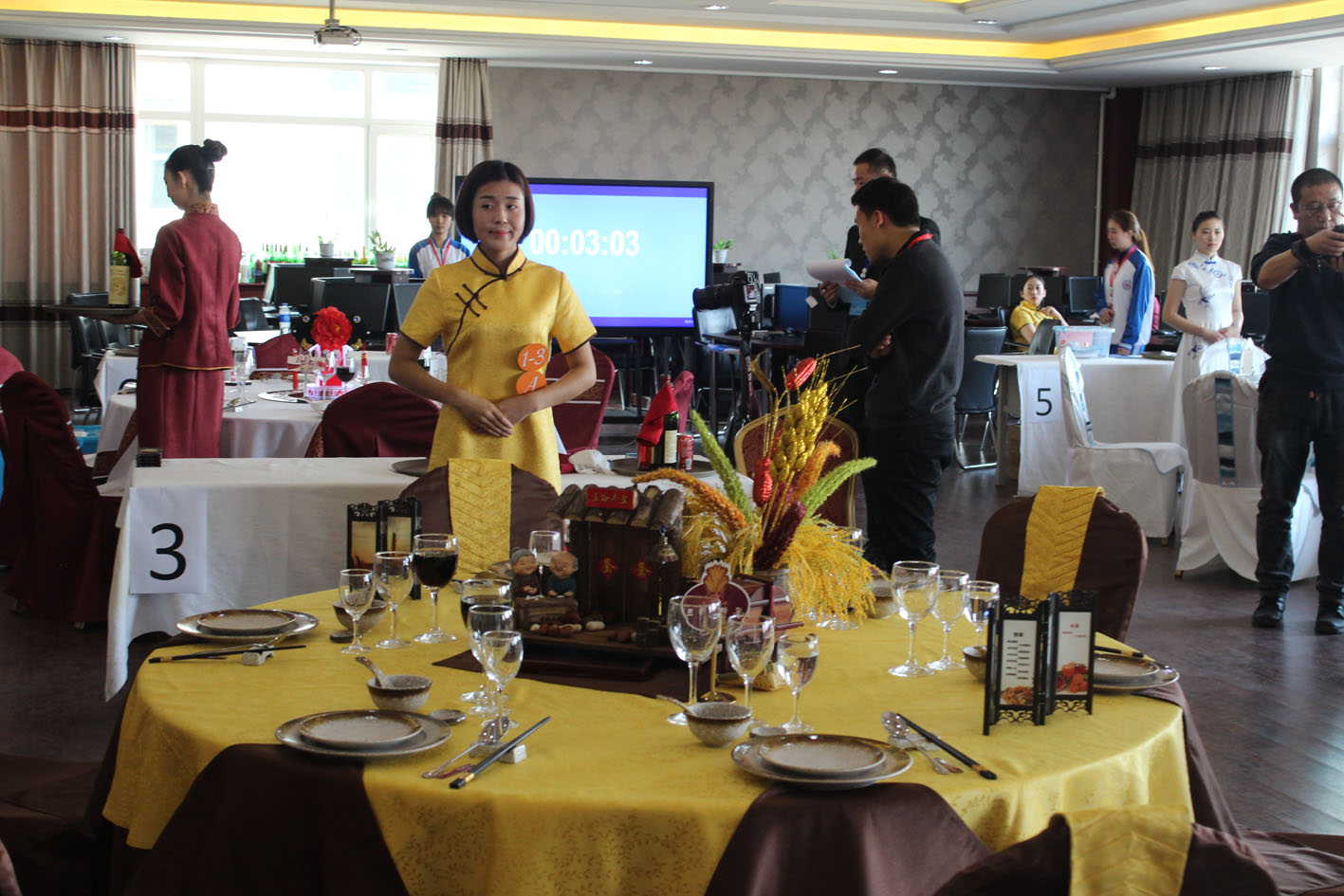 中餐主题宴会设计赛场